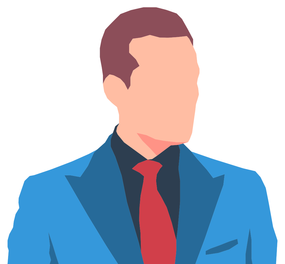 Onlinelabels Clip Art Faceless Male Avatar In Suit 1607